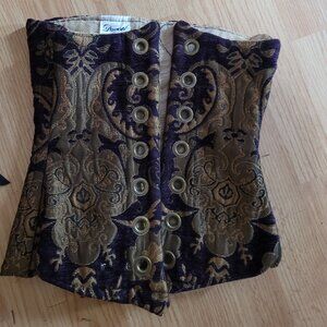 Damsel In A Dress Purple and Brown Corset